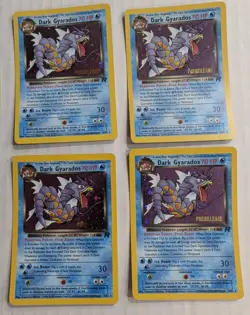 Lot 10 Dark Gyarados 8/82 Holo Team Rocket Vintage Prerelease Promo Pokemon Card - Image 4