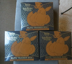 3 MIB FACTORY SEALED POKEMON SHINING FATES ELITE TRAINING BOXES - Image 1