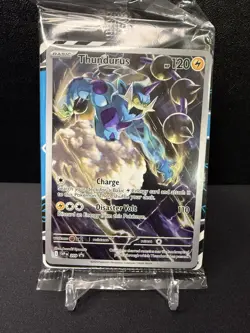 Pokemon Black Bolt TCG Thundurus SV209 Black Star ETB Promo Sealed English - Image 1