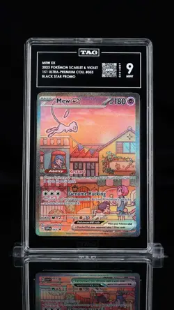 2023 Pokemon Scarlet & Violet 151 Mew ex #053 Black Star Promo TAG 9 - Image 1