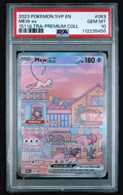 2023 POKEMON SVP EN-SV PROMO 151 ULTRA-PREMIUM COLLECTION #053 MEW EX PSA 10 - Image 1