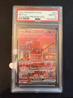 2023 POKEMON SVP EN-SV PROMO 151 ULTRA-PREMIUM COLLECTION #053 MEW EX PSA 10 - Image 3