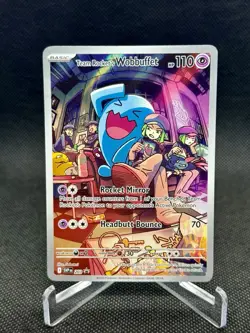 Pokemon TCG Team Rocket's Wobbuffet 203 SVP Destined Rivals Promo NM Free Ship - Image 1