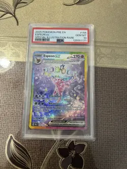 2025 Pokemon Prismatic Evolutions PRE Espeon EX #155/131 SIR PSA 10 Gem Mint - Image 3