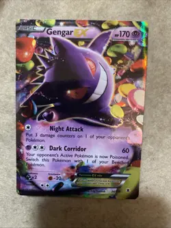 Pokemon TCG Gengar EX 34/119 Phantom Forces Rare Holo EX - Image 1