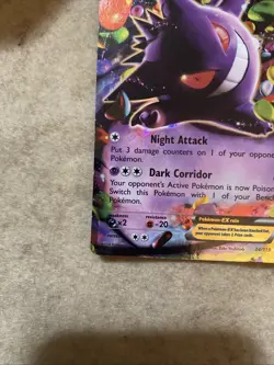 Pokemon TCG Gengar EX 34/119 Phantom Forces Rare Holo EX - Image 3