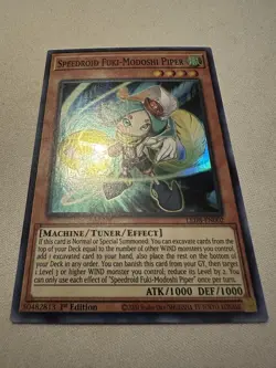 Yu-Gi-Oh! Speedroid Fuki-Modoshi Piper LED8-EN002 Super Rare 1st Ed Near Mint - Image 1