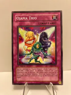 Yu-Gi-Oh! TCG Ojama Trio DCR-047 Dark Crisis 2003 Common 1st Edition No Play NM - Image 1