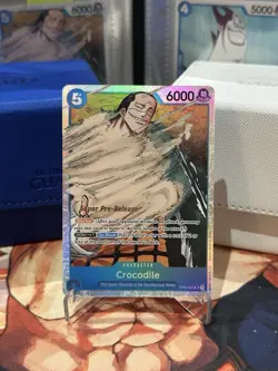 Crocodile ST03-003 SR One Piece TCG Card Game Super Pre Release - Image 1