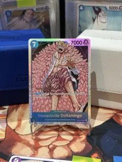 Donquixote Doflamingo ST03-009 SR One Piece TCG Card Game Super Pre Release - Image 1