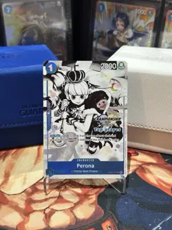 Perona OP01-077 UC One Piece TCG Card Game Alternate Art Monochrome Top Players - Image 1