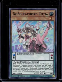 Yugioh - Dosolfachord Cutia - 1st Edition Super Rare NM -Holographic Card - Image 1