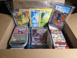 Pokemon Card Lot IR Ex Vintage Accessories Card Sleeves CGC Graded Vintage Bulk - Image 1