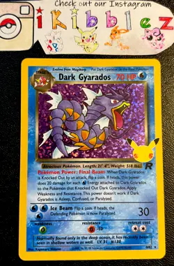 Dark Gyarados 8/82 NM Holo Rare Nostalgic Team Rocket Celebrations Pokemon Card! - Image 1