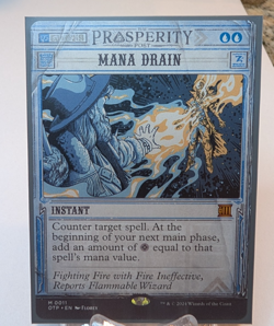 MTG Mana Drain Outlaws of Thunder Junction: Breaking News Regular Card #0011 - Image 4