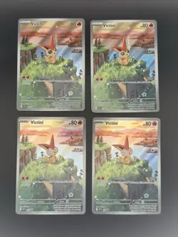 Victini 208 Sv: Scarlet & Violet Promo Cards Holo Lot (4) Cards - Image 1