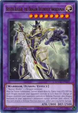 Yu-Gi-Oh Card - MAGO-EN101 - BUSTER BLADER, THE DRAGON DESTROYER SWORDSMAN - Image 1