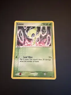 Pokemon 2005 Celebi Holo Rare Black Star Promo Card 029 - Image 1