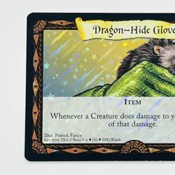 Harry Potter Diagon Alley TCG Dragon-Hide Gloves 6/80 Foil Card NM 2002 Card (5) - Image 4