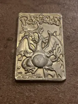 Pokemon 23K Gold Plated CHARIZARD Trading Card Collectable - Vintage from 1999 - Image 1