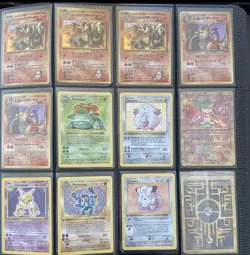 Vintage Pokemon 90+ Holo English and Japanese Cards with First Editions - Image 1