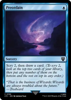 Preordain 0196 (Regular) MTG Lord of The Rings NM FRESH - Image 1