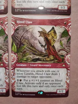 4x Hired Claw (Showcase) **NEAR MINT** **UNPLAYED** MTG - Image 4