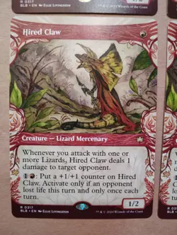 4x Hired Claw (Showcase) **NEAR MINT** **UNPLAYED** MTG - Image 5