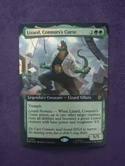 Lizard, Connors's Curse Extended Art Marvel's Spider-Man Foil 265 MTG - Image 1