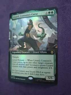 Lizard, Connors's Curse Extended Art Marvel's Spider-Man Foil 265 MTG - Image 2