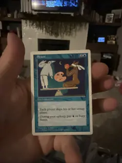 1x Stasis 5th Edition MTG Magic the Gathering LP - Image 1