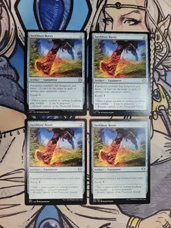 4x Swiftfoot Boots NM/M Mixed Sets LCC C20 MIC MTG Magic - Image 1
