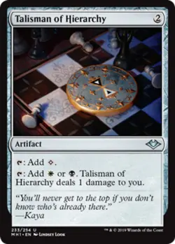 1 x Talisman of Hierarchy - Modern Horizons - Light Play - MTG - Image 1