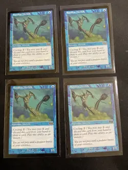 MtG X4 Sandbar Merfolk Urza’s Saga Magic The Gathering (Cycling) - Image 1