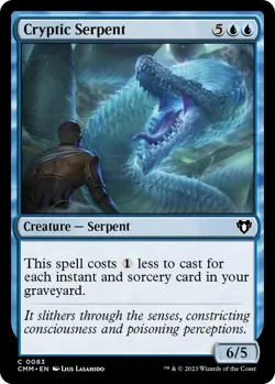 Cryptic Serpent 0083 - Regular - NM - Commander Masters MTG - Image 1