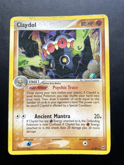 Pokemon TCG Card Claydol 5/107 EX Deoxys Holo Vintage *English* - MP - Image 1