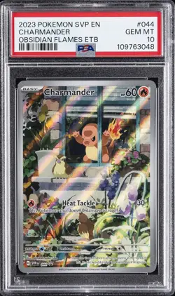 2023 POKEMON SVP EN-SV BLACK STAR PROMO #044 CHARMANDER PSA 10 - Image 1
