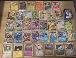 Pokemon Card Lot 100 TCG Cards Ultra Rares Included- GX, EX, or V + Holos - Image 2