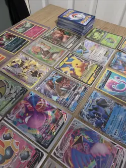 Pokemon Card Lot 100 TCG Cards Ultra Rares Included- GX, EX, or V + Holos - Image 4