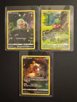 ⭐Bidoof, Voltorb, Turtwig Pokemon Crown Zenith Galarian Gallery - 3 Lot NM! - Image 1