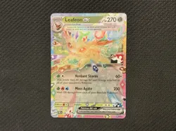 Leafeon EX Prismatic Evolutions #006/131 Holo Play Stamp Prize Pack 7 Pokemon - Image 1