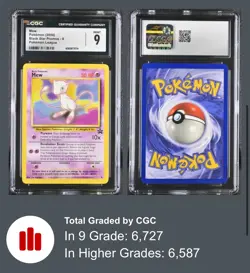 Mew 8 Wotc Black Star Promo Regular Pokemon League 2000 CGC 9 MINT - Image 1