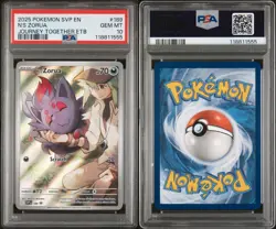 2025 Pokemon SVP Journey Together Black Star Promo N’s Zorua 189 PSA 10 Gem Mint - Image 3