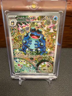 Pokemon TCG Seismitoad IR Black Bolt 105/086 (English) - NM PACK FRESH - Image 1
