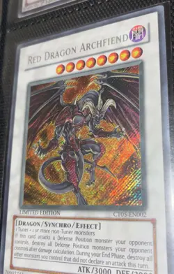 Yugioh Red Dragon Archfiend CT05-EN002 Secret Rare Limited Edition NM Foil TCG - Image 1