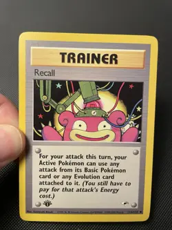 Recall 116/132 Gym Heroes WotC Vintage 1st Edition Pokemon Card - Image 1