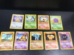 Lot Of 9 Vintage Non-Holo Pokemon Cards - No Duplicates - NICE! - Image 1