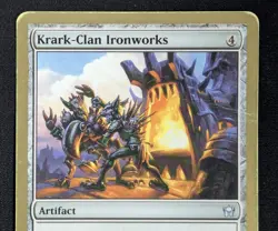 MTG Krark-Clan Ironworks- DAMAGED -WCD 2004 Manuel Bevand Magic Card # 134 - Image 3