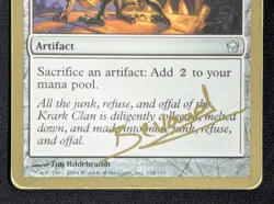 MTG Krark-Clan Ironworks- DAMAGED -WCD 2004 Manuel Bevand Magic Card # 134 - Image 4