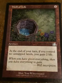 Well Of Life Prophecy Mtg Card Mint Condition - Image 1
